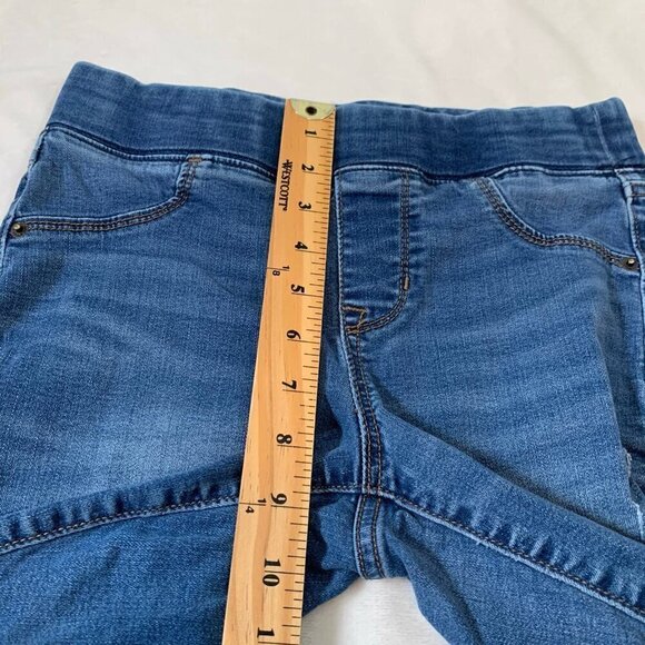 Old Navy‎ rockstar distressed elastic waist pull on skinny stretch denim jeans - Picture 9 of 10